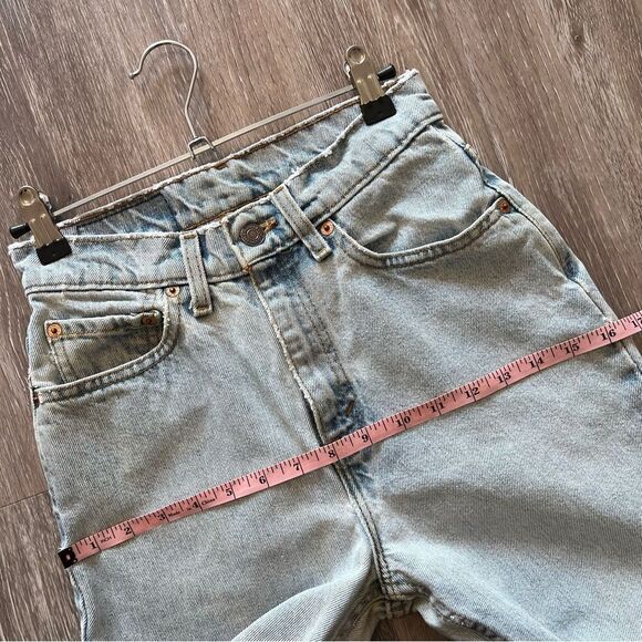 RARE vintage 1990’s Levi’s 521 high rise mom jeans tapered leg women’s size 24 - Picture 4 of 9